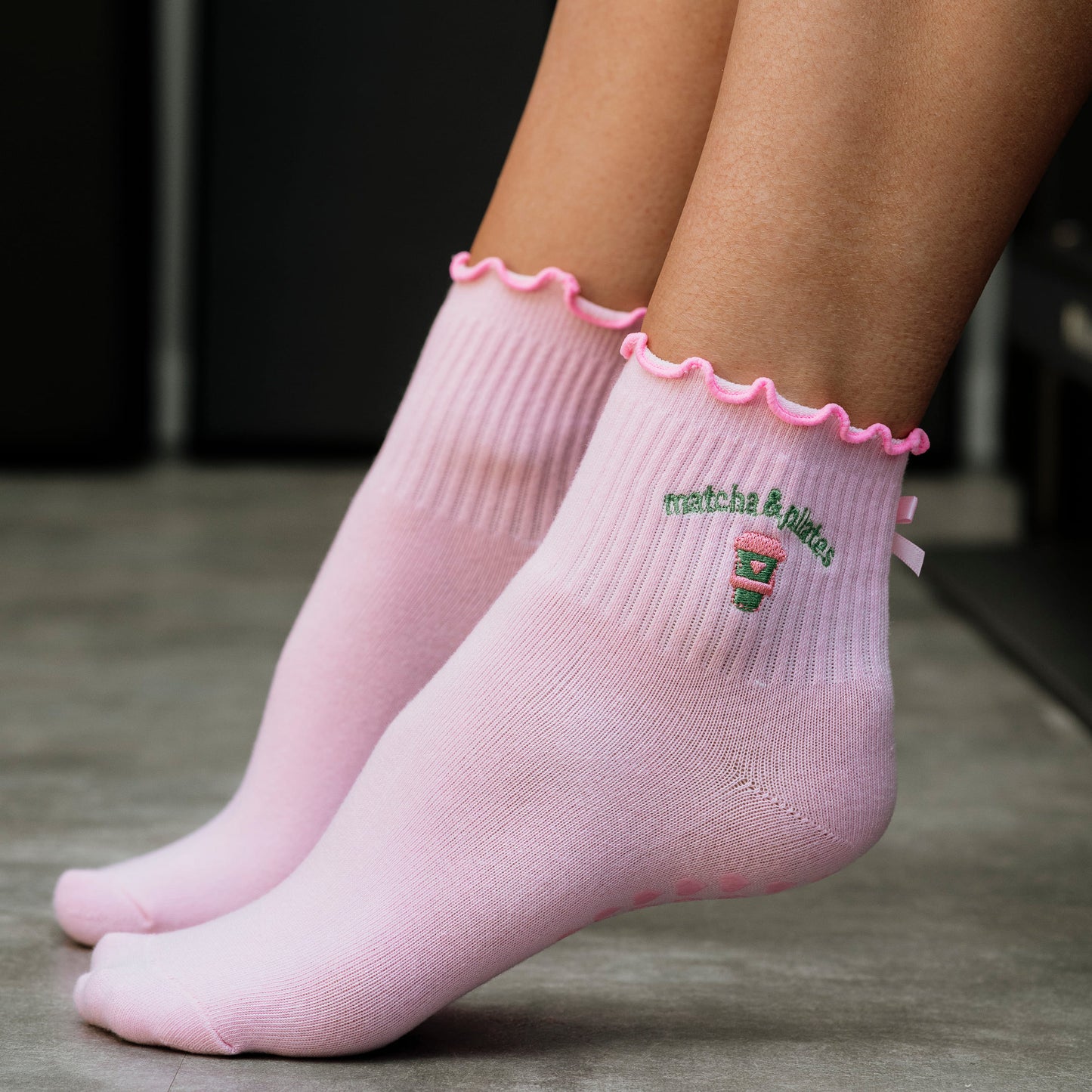 Matcha & Pilates Grip Socks