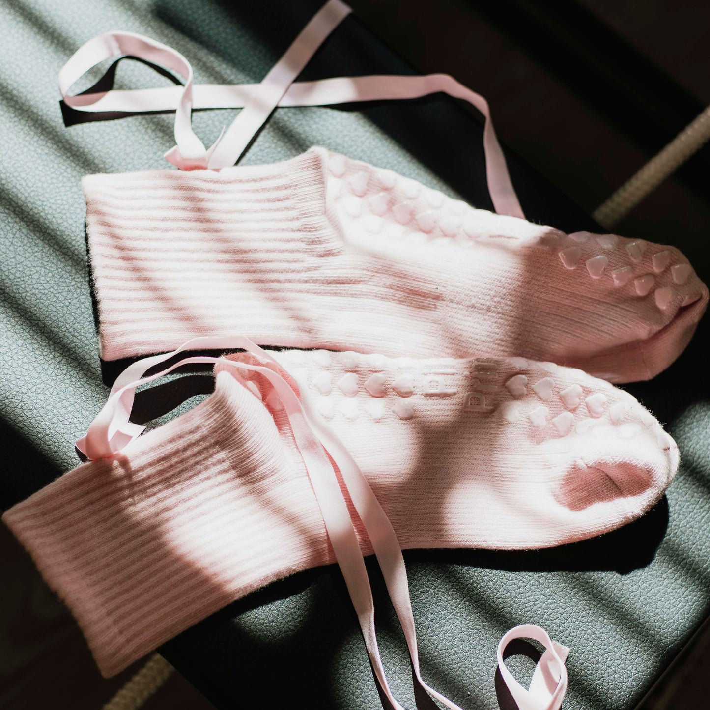 Balletcore Pink Pilates Grip Socks