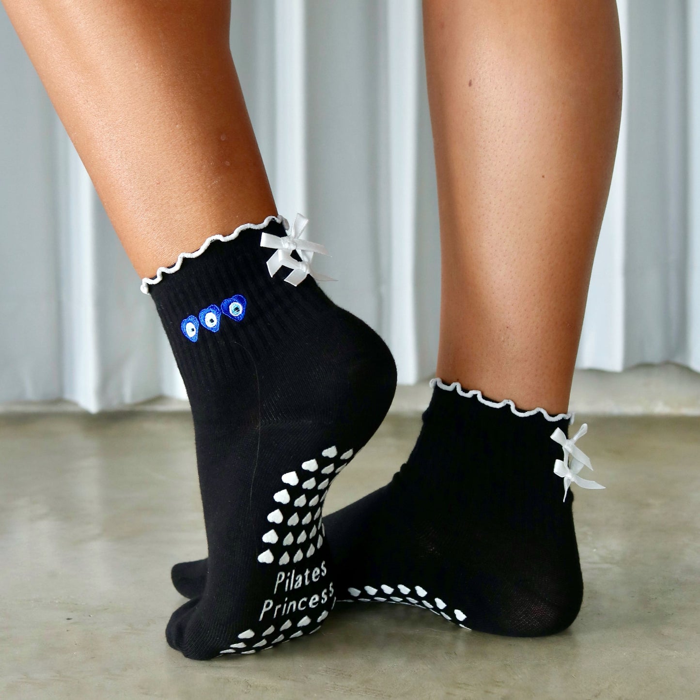 Evil Eye Pilates Grip Socks