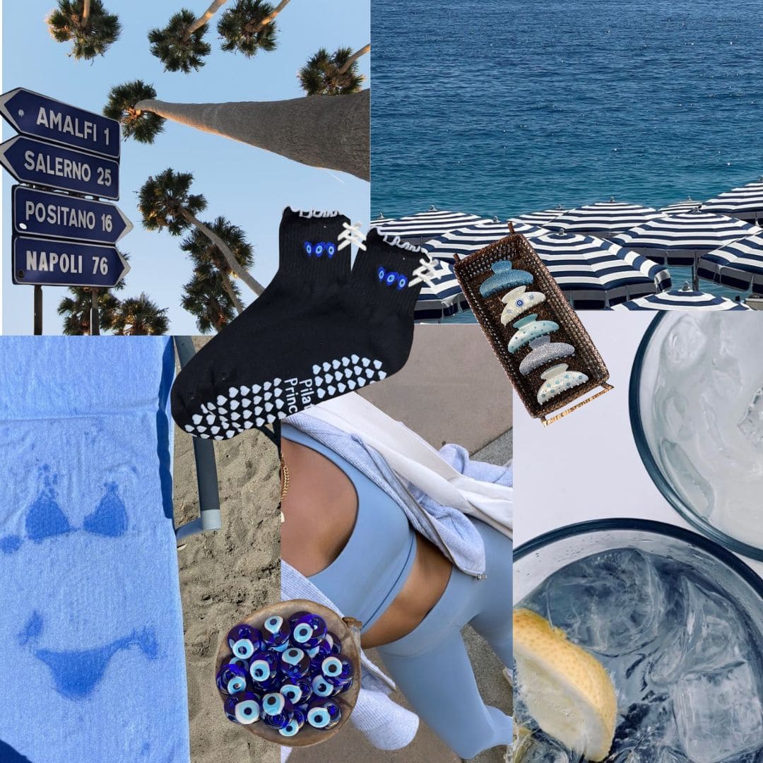 Evil Eye Pilates Grip Socks