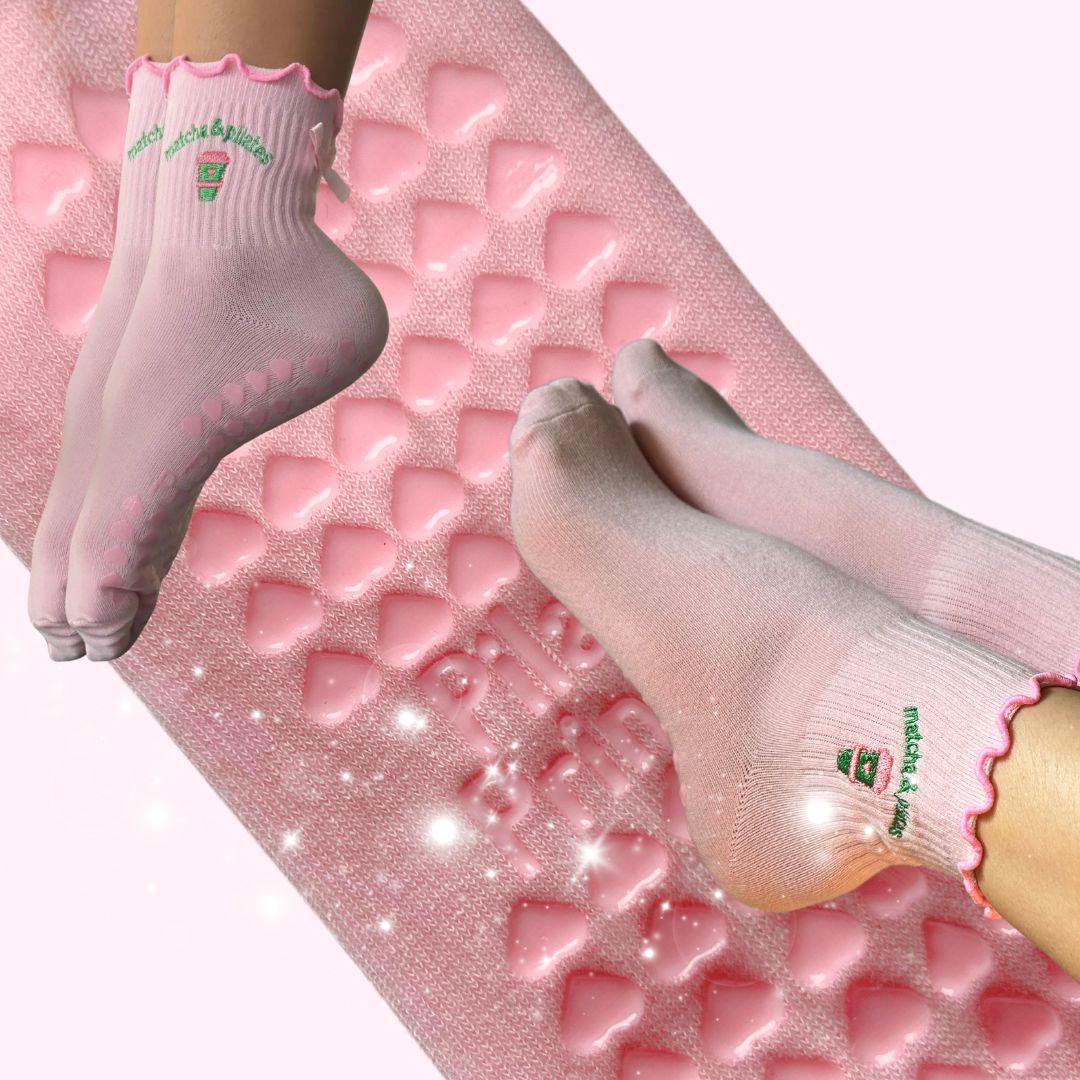 Matcha & Pilates Grip Socks
