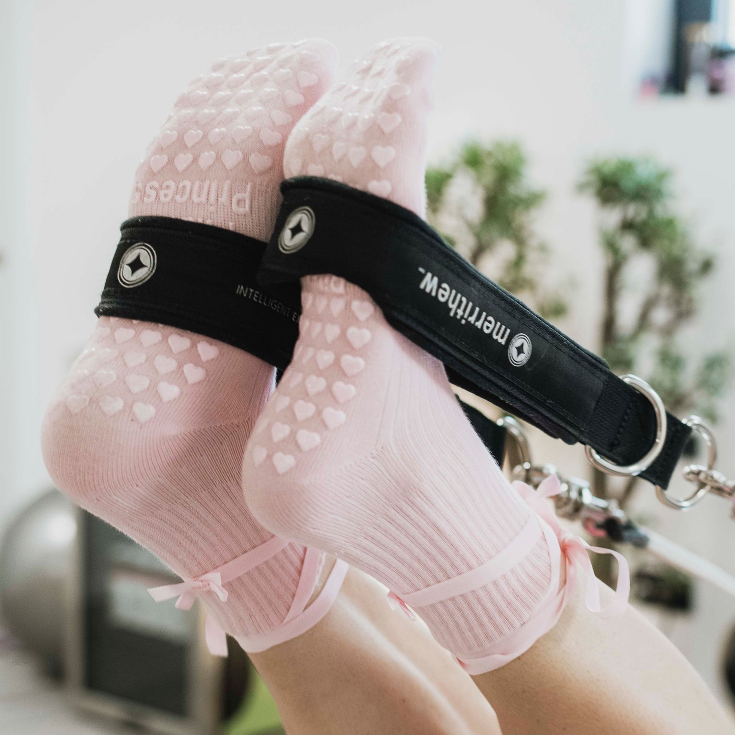 Balletcore Pink Pilates Grip Socks