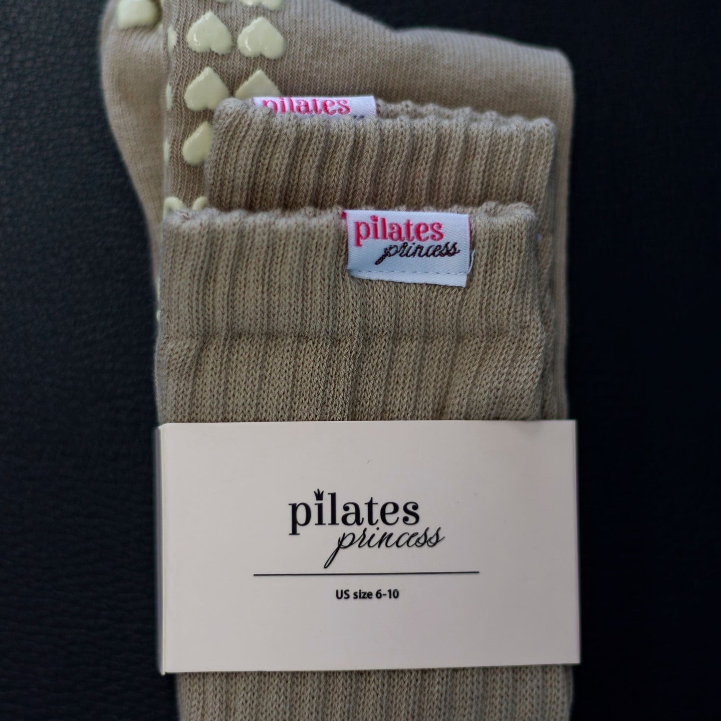 Mocha Slouchy Scrunchy Grip Socks