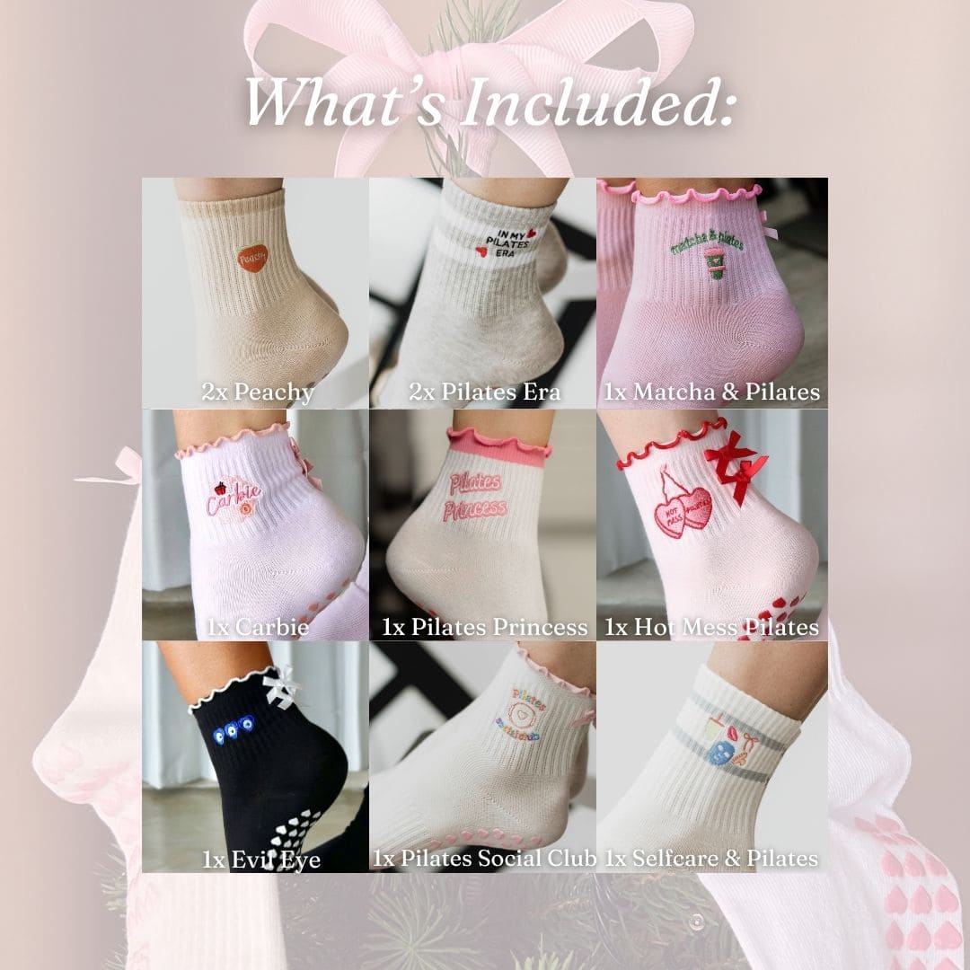 Pilates Princess Grippy Socks Pilates Advent Calendar Box
