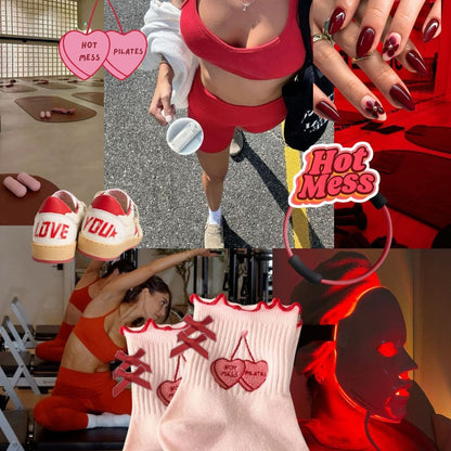 Hot Mess Pilates Grip Socks