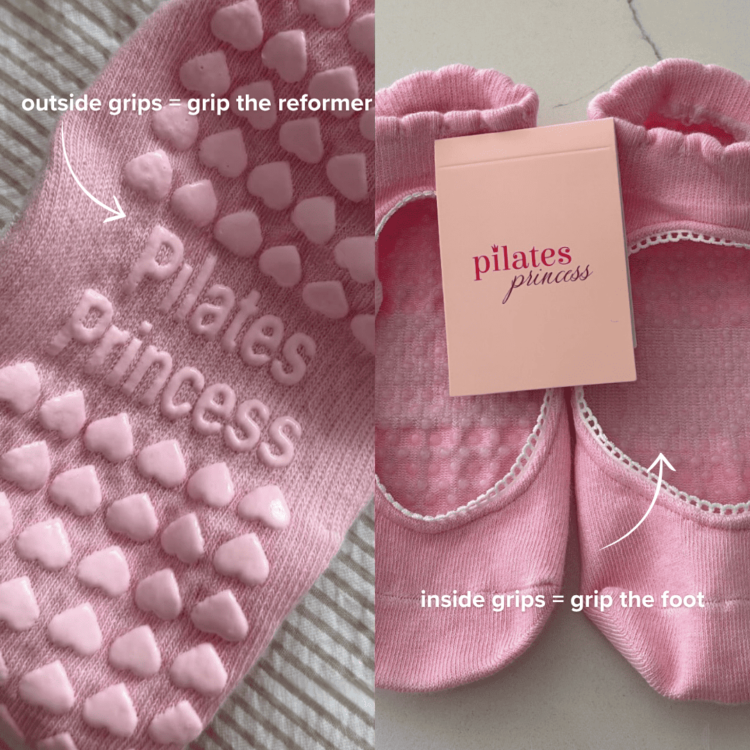 Barre Ballet Pink Pilates Grip Socks