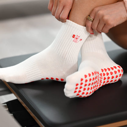 Fortune Kitty Pilates Grip Socks