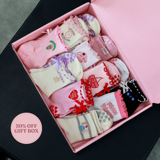 Pilates Princess Grip Socks Gift Box