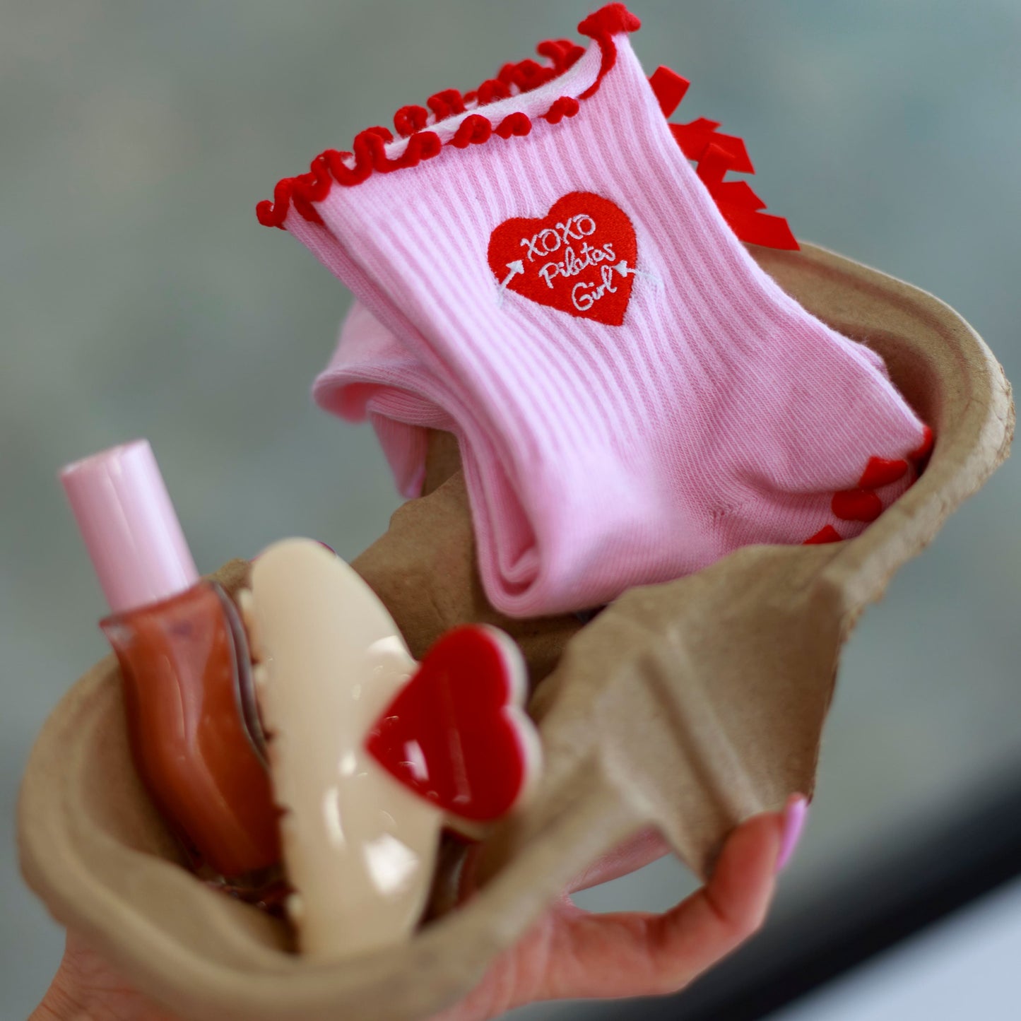 XOXO Pilates Girl Grip Socks
